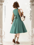 Forest Corridor 10-Panel Bustier Waist-Cinching Lolita JSK - image 16