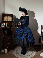 Dark Blue Ruffled JSK Gothic Lily - Miss Point - image 14