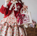 Retro Lolita Handbag PU Square Wedding Bag - image 4