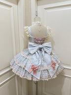 Floral Elegy - Sweet Lolita JSK Dress, Tiered Hem - image 3