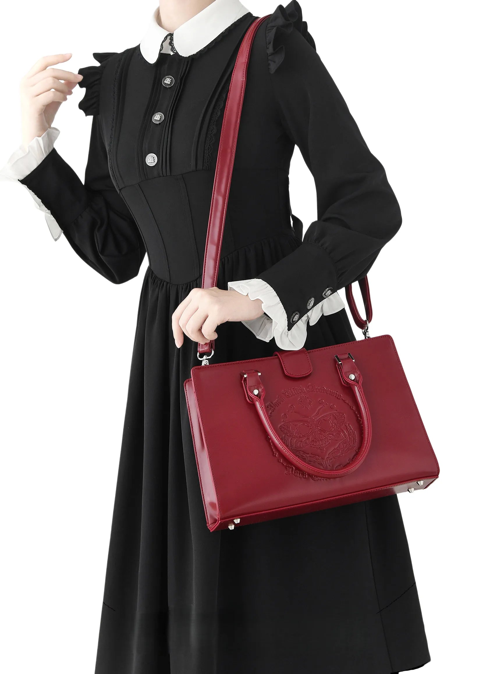 Skeleton Creature - Gothic Ita Tote Handbag - image 2