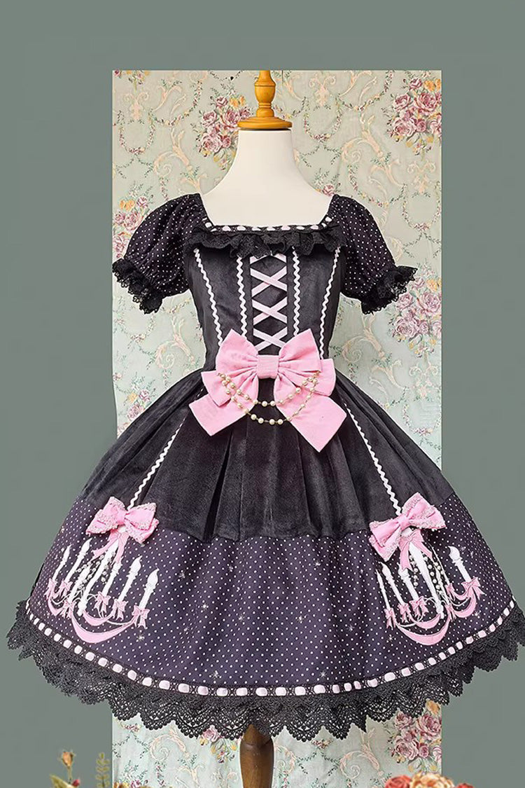 Chandelier - Sweet Lolita Short-Sleeve OP Dress in 4 Colors - image 14