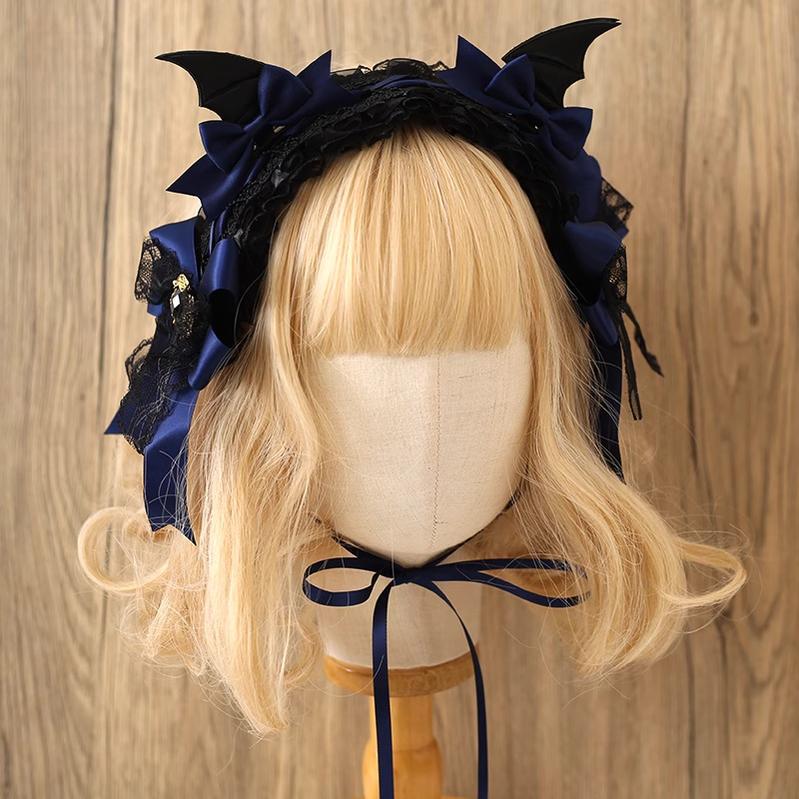 Halloween Gothic Lolita Hairband, Detachable Devil Wings - image 6