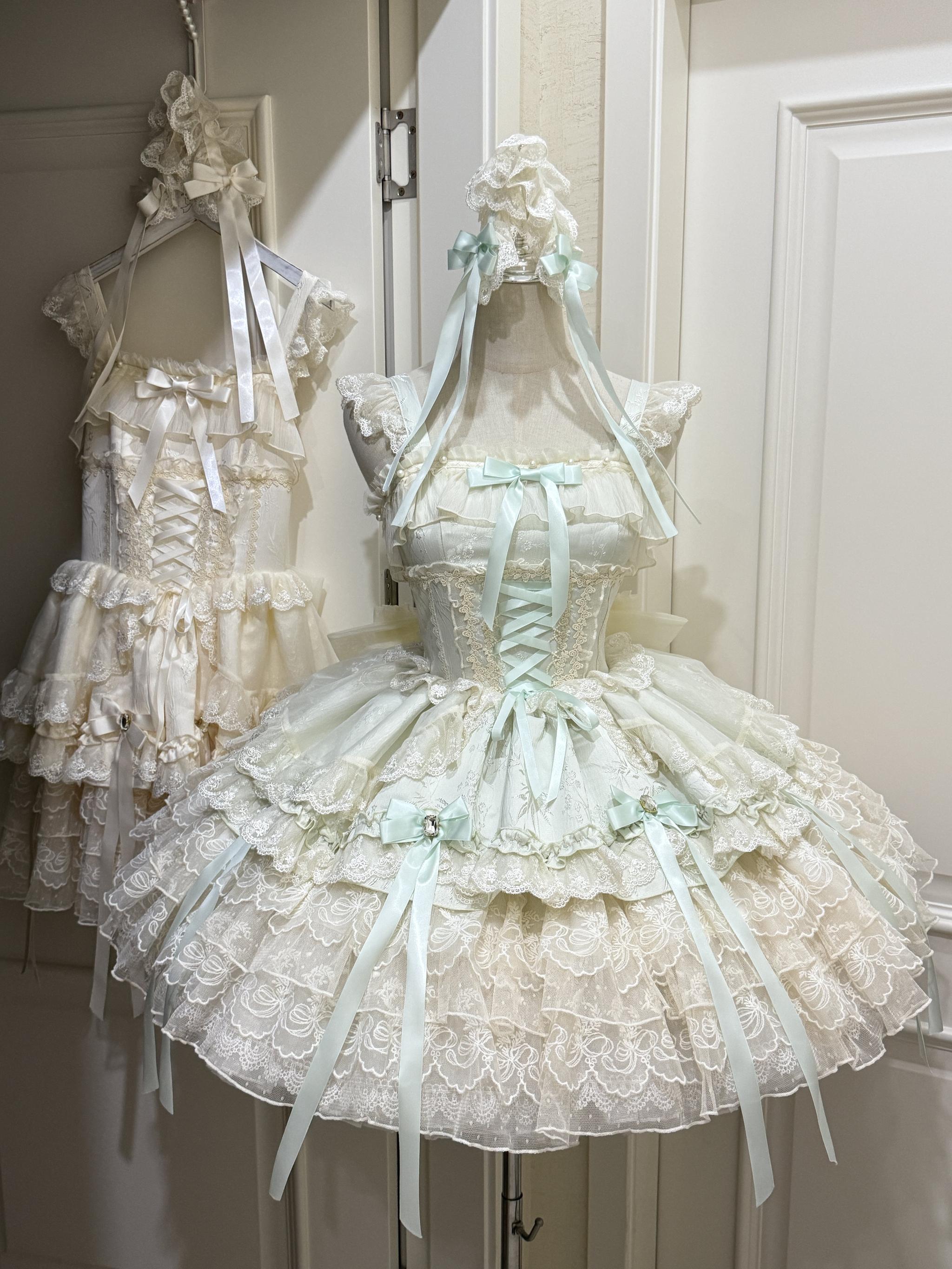 Ribbons of Love Sweet Lolita Tiered JSK Dress - image 38