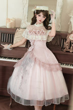 Rose Poems Sweet Elegant Lolita Dress, Skirt and Necklace Set - image 1
