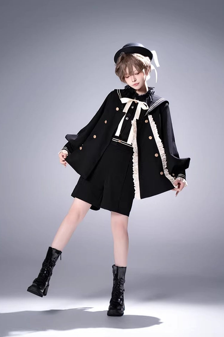 City of Mist - Gothic Ouji Coat & Shorts Set - image 13