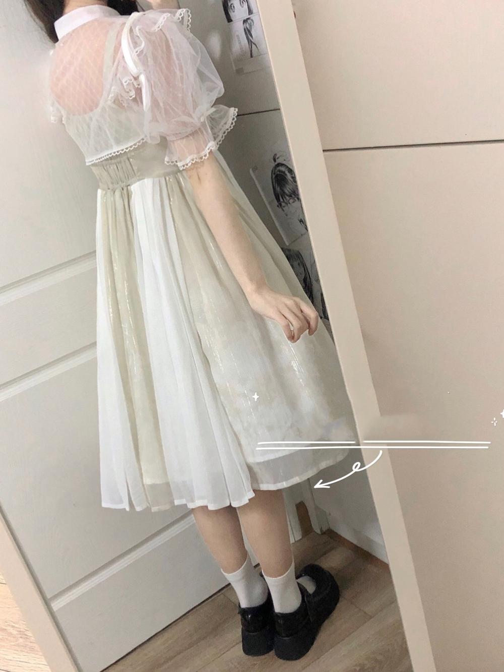 Wind Singing Lily - Qi Lolita Embroidered Dress Suit - image 8