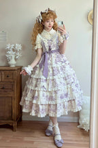 Grape Moon Almanac - Adjustable-Length Sweet Lolita JSK Dress - image 12