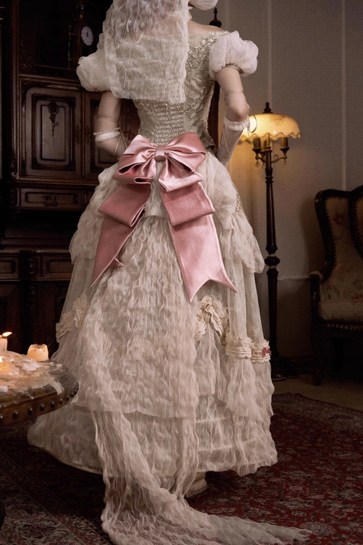 Cupid's Poetry Box Classic Elegant Lolita Long Skirt in Light Brown - image 10