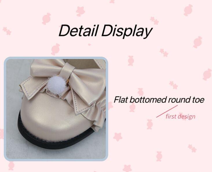 Fairy Godmothe - Preppy Style Flat Shoes Mid Heel Round Toe Lolita Shoes - image 33