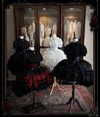 Spider Cross Knot Gothic Lolita Skirt and Blouse Set - image 1