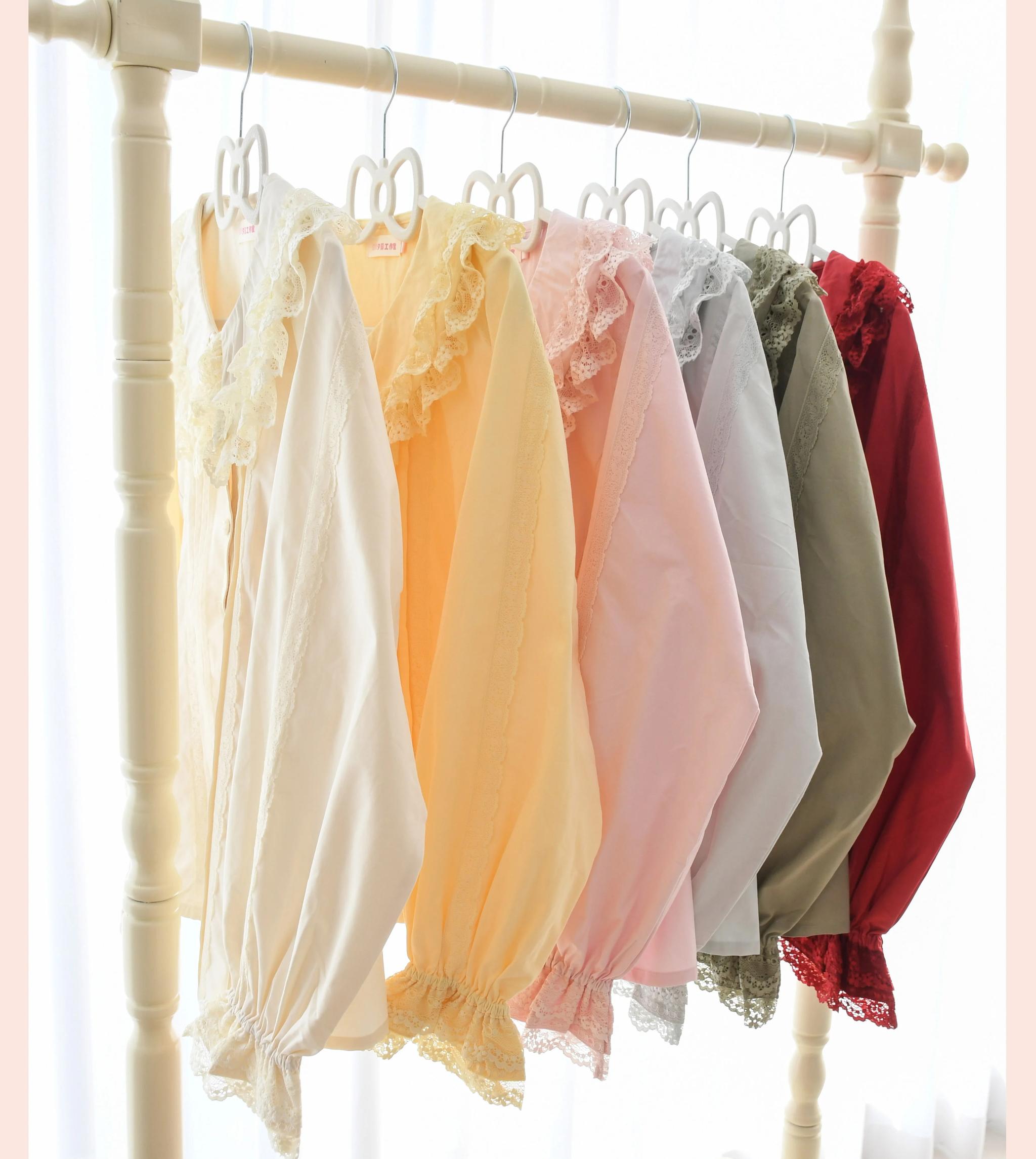 Hyde Garden - Daily Lolita Shirt Cotton Blouse Long Sleeves - image 2