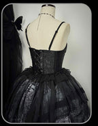 Bone-Eroded Butterfly - Gothic Lolita JSK & SK Set - image 55