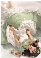 Toting Basil Plus Size Wedding Lolita Green Bridal JSK - image 4
