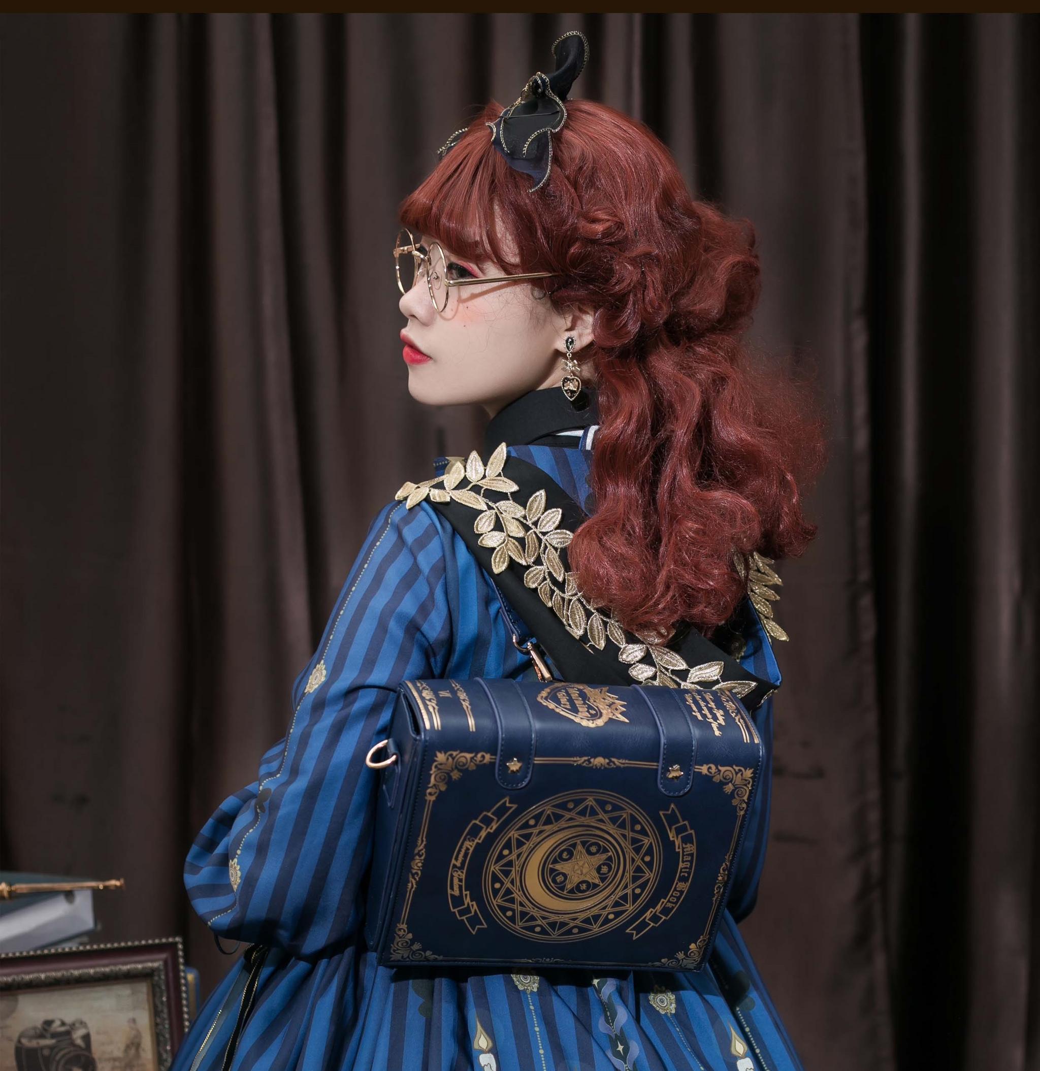 Star and Moon Magic Book Lolita Crossbody Bag in Two Sizes - image 25