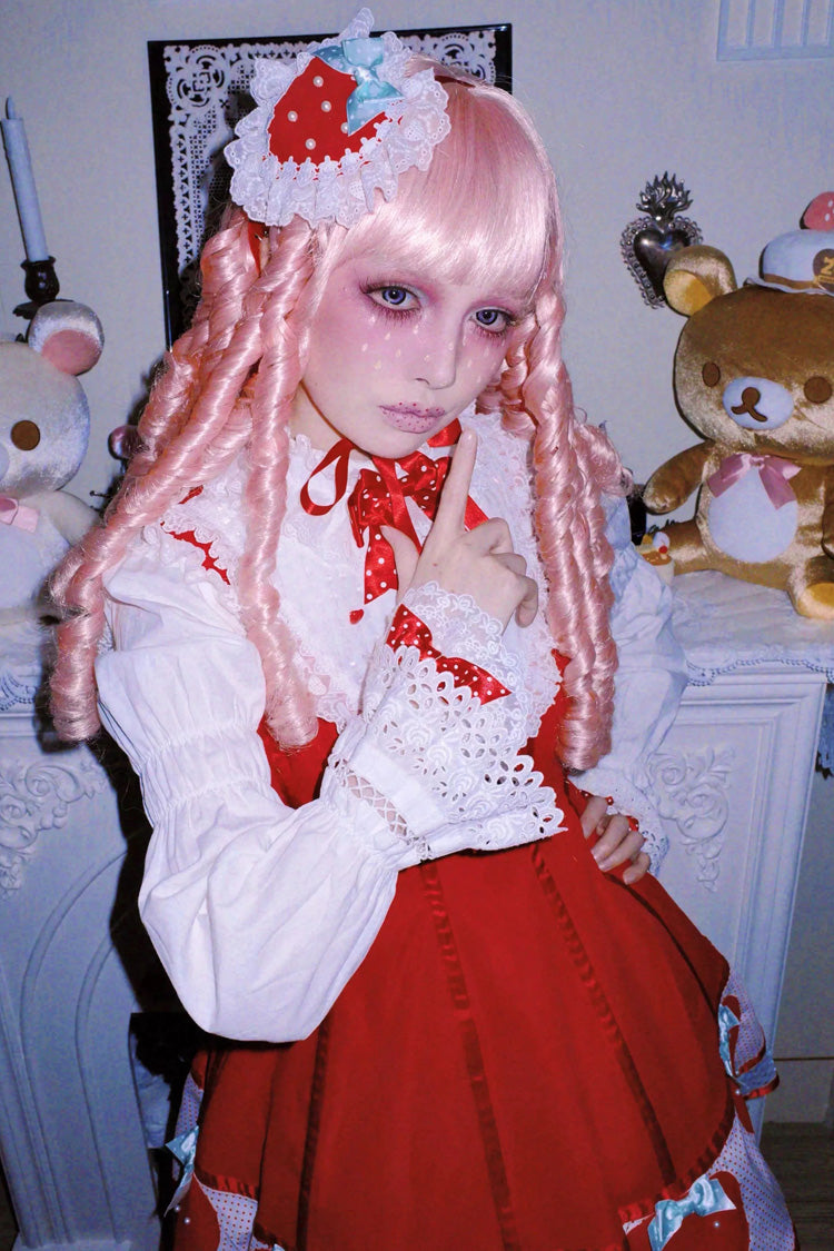 Miss Peculiar Strawberry Sweet Lolita Dress Two Colors - image 20