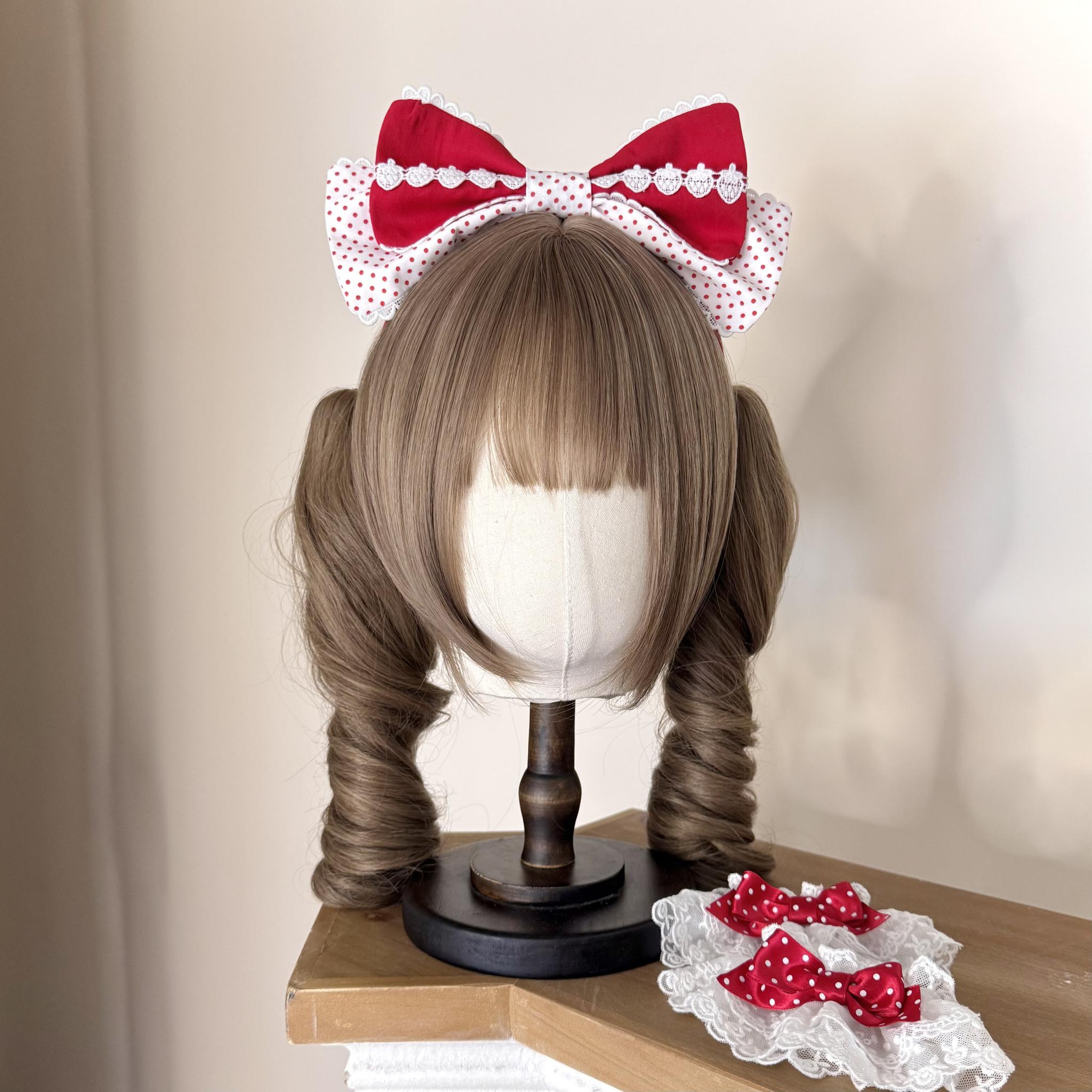 The Weird Strawberry Lady - Old School Lolita JSK, Hand-Studded Strawberry and Accessories - image 35