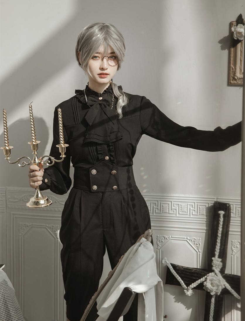 Holy Academy Gothic Prince Lolita Skirt Set - image 49