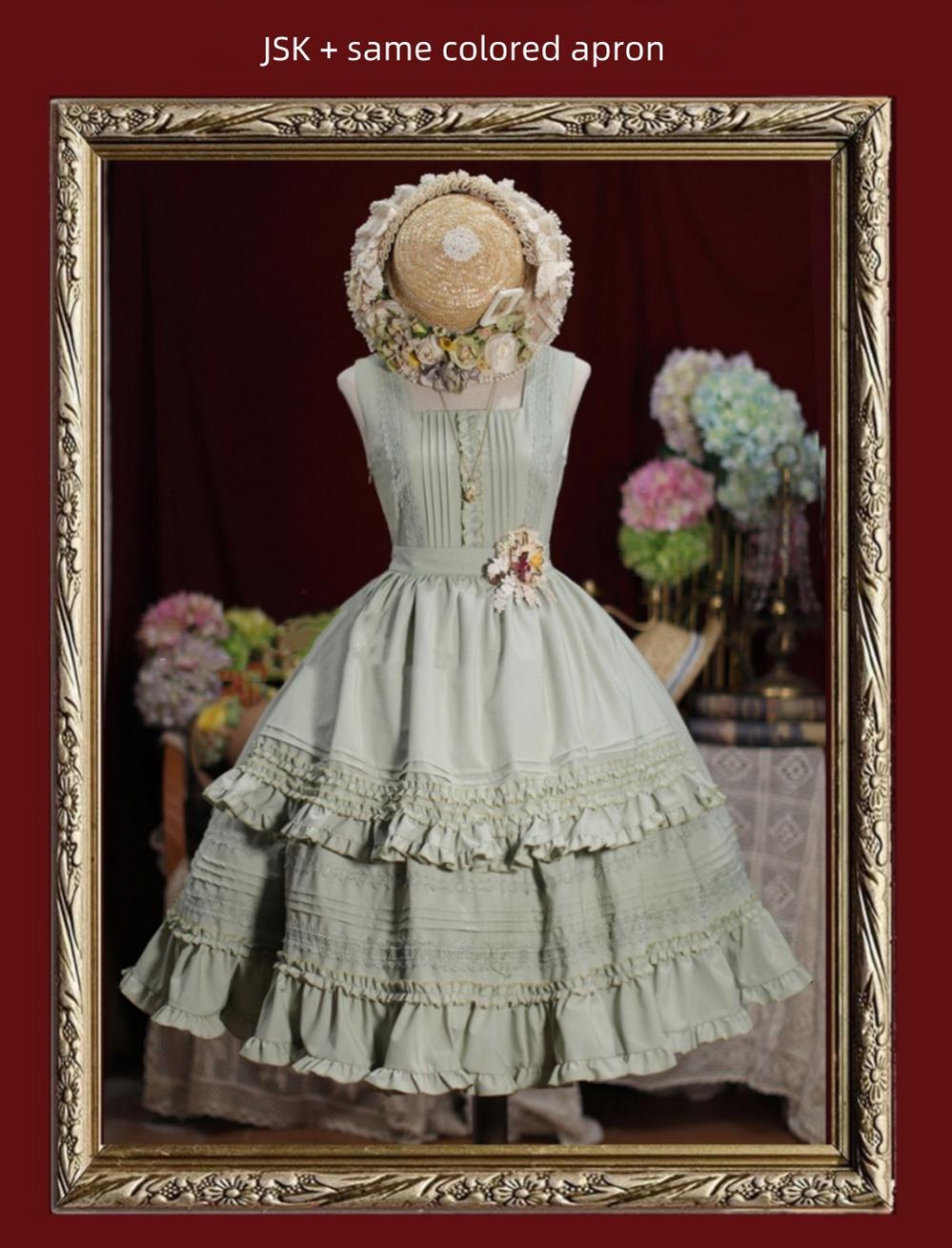 Nocturne Reminiscence - Elegant Lolita JSK Dress Multi-Wear Apron Dress Set - image 44