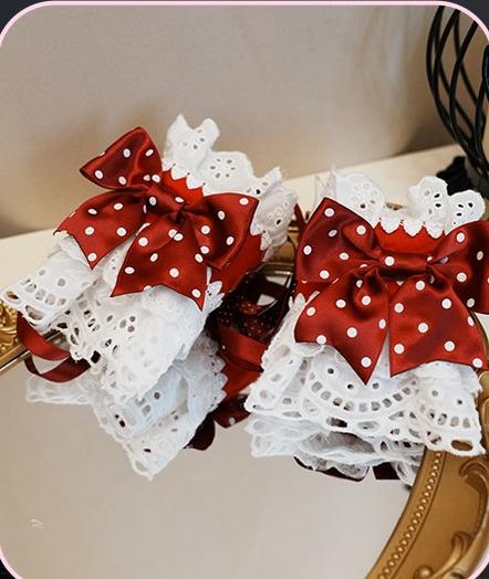 Maiden's Heart Knot - Old School Lolita BNT, Hairband, Cuffs and Hairclip Collection - image 14