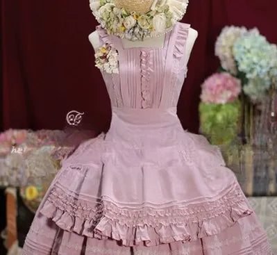 Nocturne Reminiscence - Elegant Lolita JSK Dress Multi-Wear Apron Dress Set - image 12