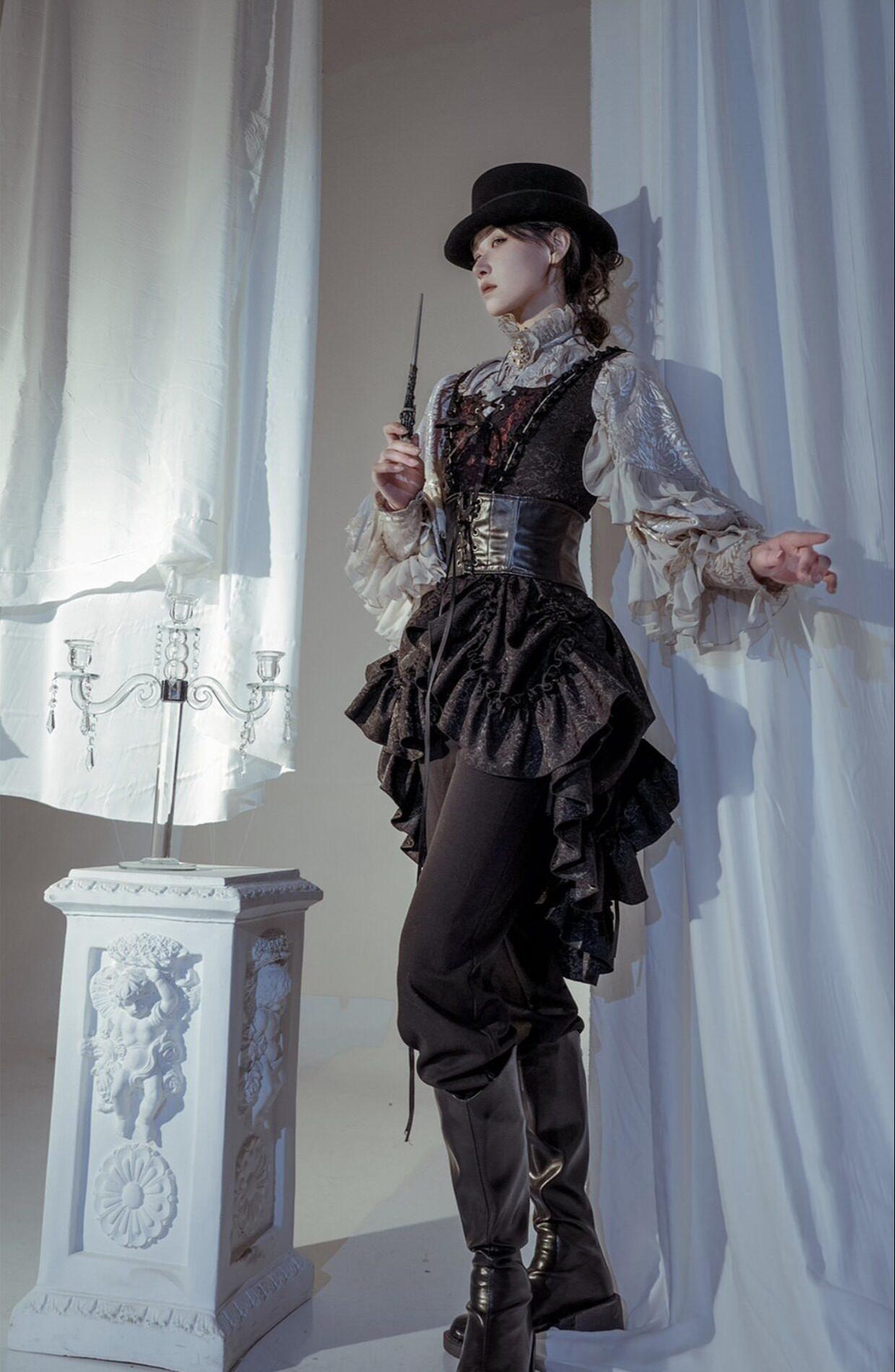 Dragon Bone Cemetery - Gothic Lolita Long Sleeve Blouse - image 39