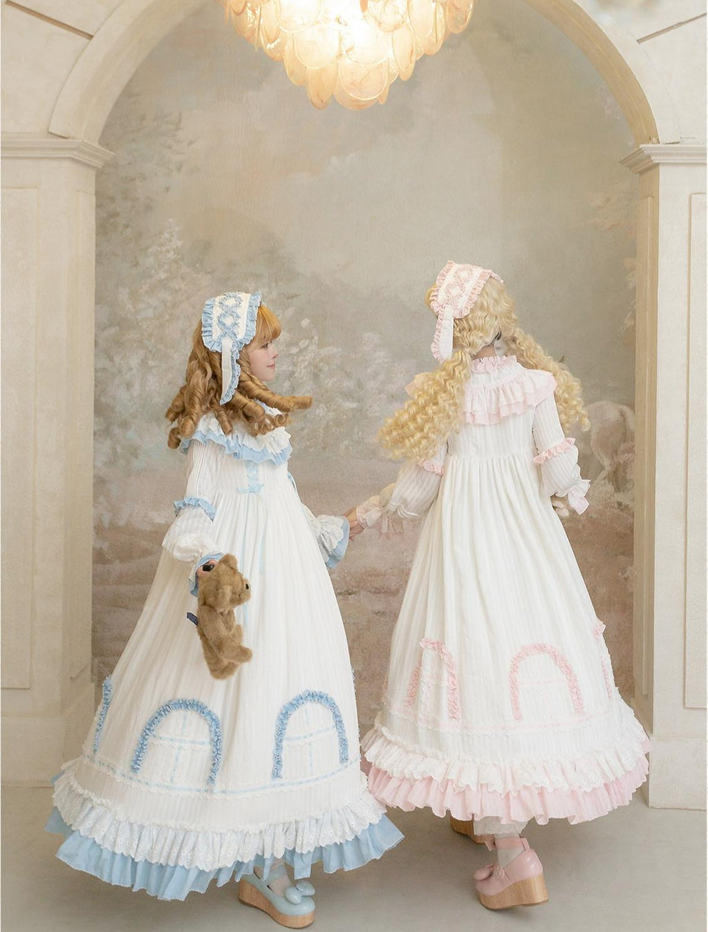 Lilian Classic Lolita Doll-Like OP Dress and Bunny Ear Hairband - image 11