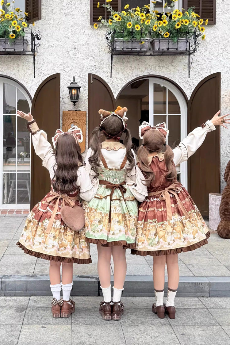 Squirrel Chocolate Shop - Sweet Lolita Dress & Blouse Set - image 8