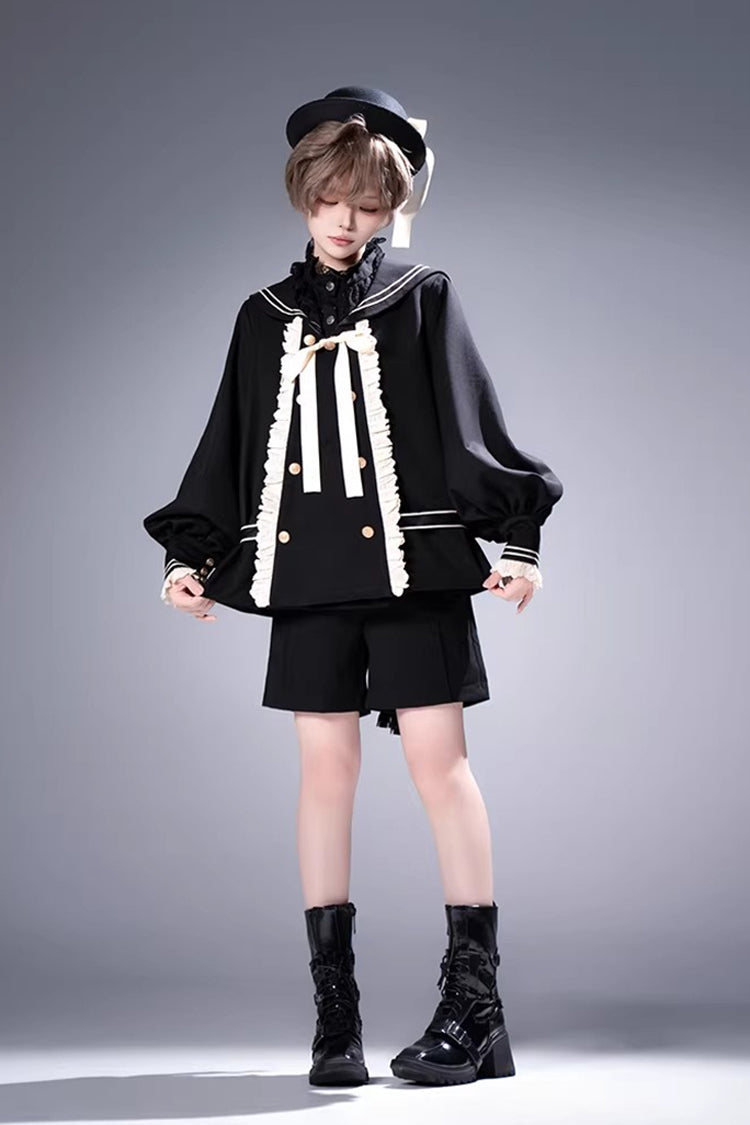City of Mist - Gothic Ouji Coat & Shorts Set - image 14