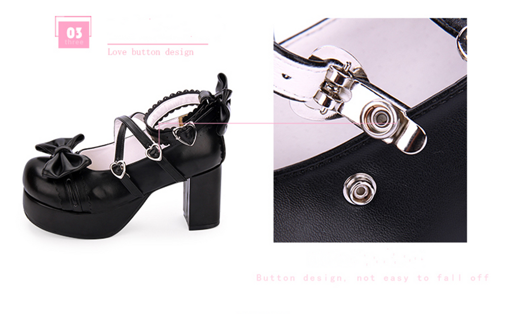 Sweet Lolita Heels Shoes Princess Tea Party Low Cut Shoes - image 10