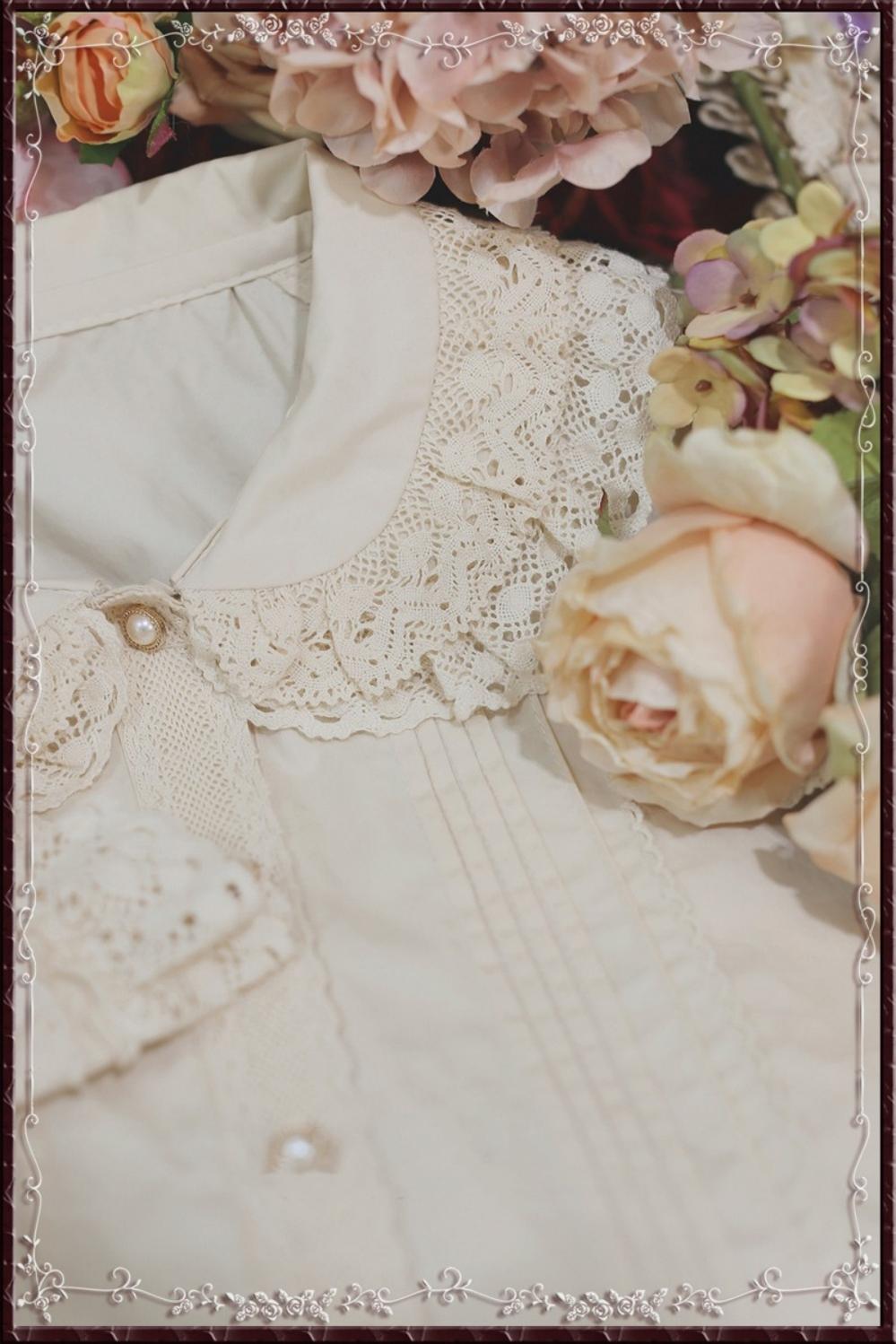 Cotton Retro Lace Lolita Blouse - image 10
