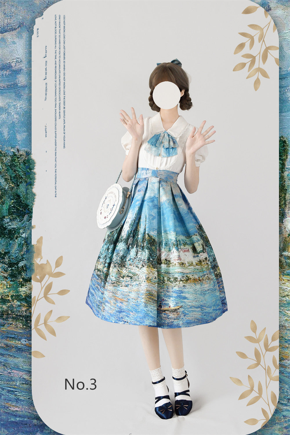 Monet Oil Painting - Retro Classic Lolita SK - image 8