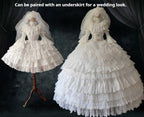 Halloween Gothic Wedding Lolita OP Dress - image 7