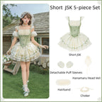 Unfailing - Classic Lolita Bow Jacquard Corset JSK Dress - image 38
