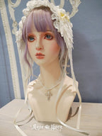 Rose Thorn Angel Wings Embroidered Elegant Lolita Headband - image 1