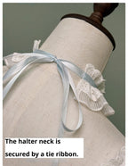 Old School Lolita Halter Neck OP Dress, Polka Dot Accent - image 35
