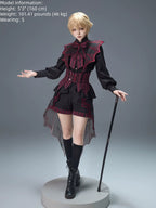 Devils Convention Gothic Ouji Blouse and Suspender Shorts Set - image 7