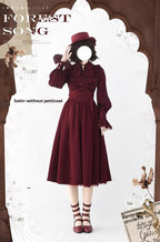 Astris - Classic Lolita SK Double-sided Wearing Fishbone Skirt - image 13