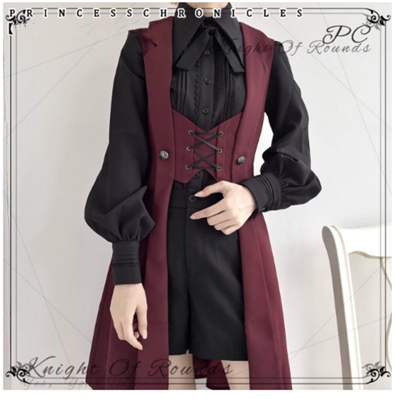 The Night Prelude Medieval Ouji Lolita Long Vest - image 11