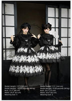 Dead Leaf Butterfly Gothic Lolita JSK and OP Dress Set - image 4