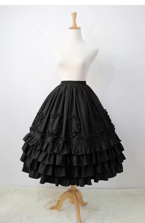 Court Style Retro Chiffon Lolita Underskirt - image 2