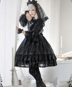 The Whisper of Stars - Gothic Constellation Lolita JSK & Accessories — source image 12