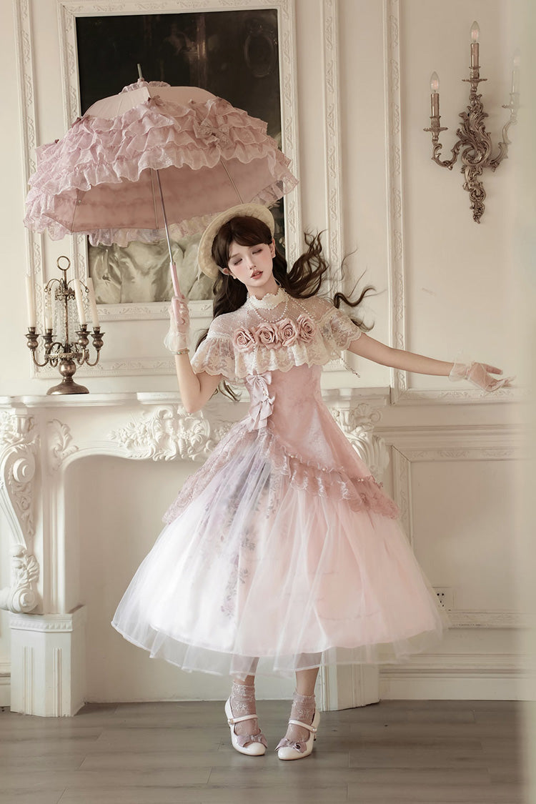 Rose Poems Sweet Elegant Lolita Dress, Skirt and Necklace Set - image 12