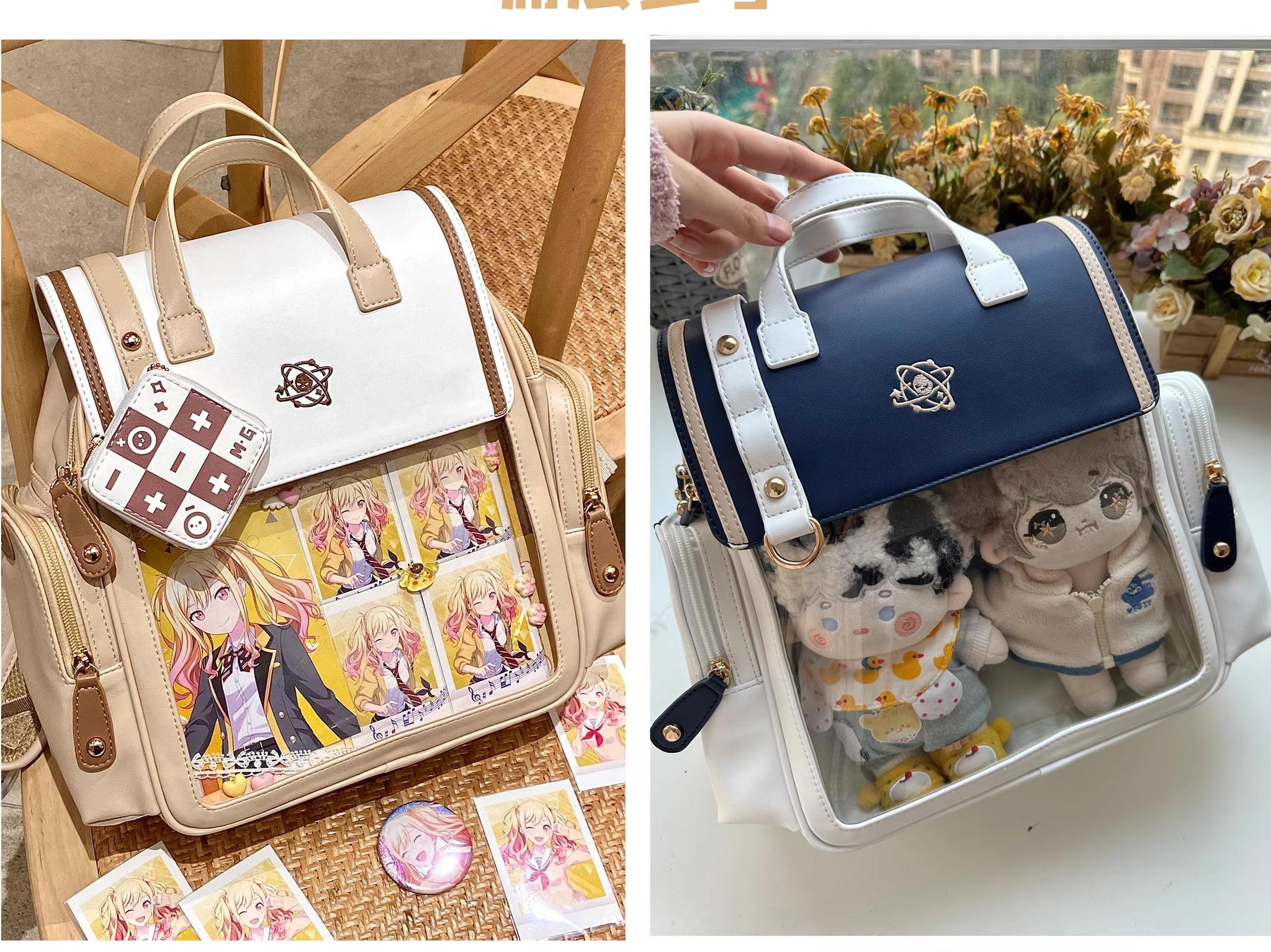 Kawaii Lolita Large-Capacity Ita Backpack with Mini Pocket and Grid Board - image 45