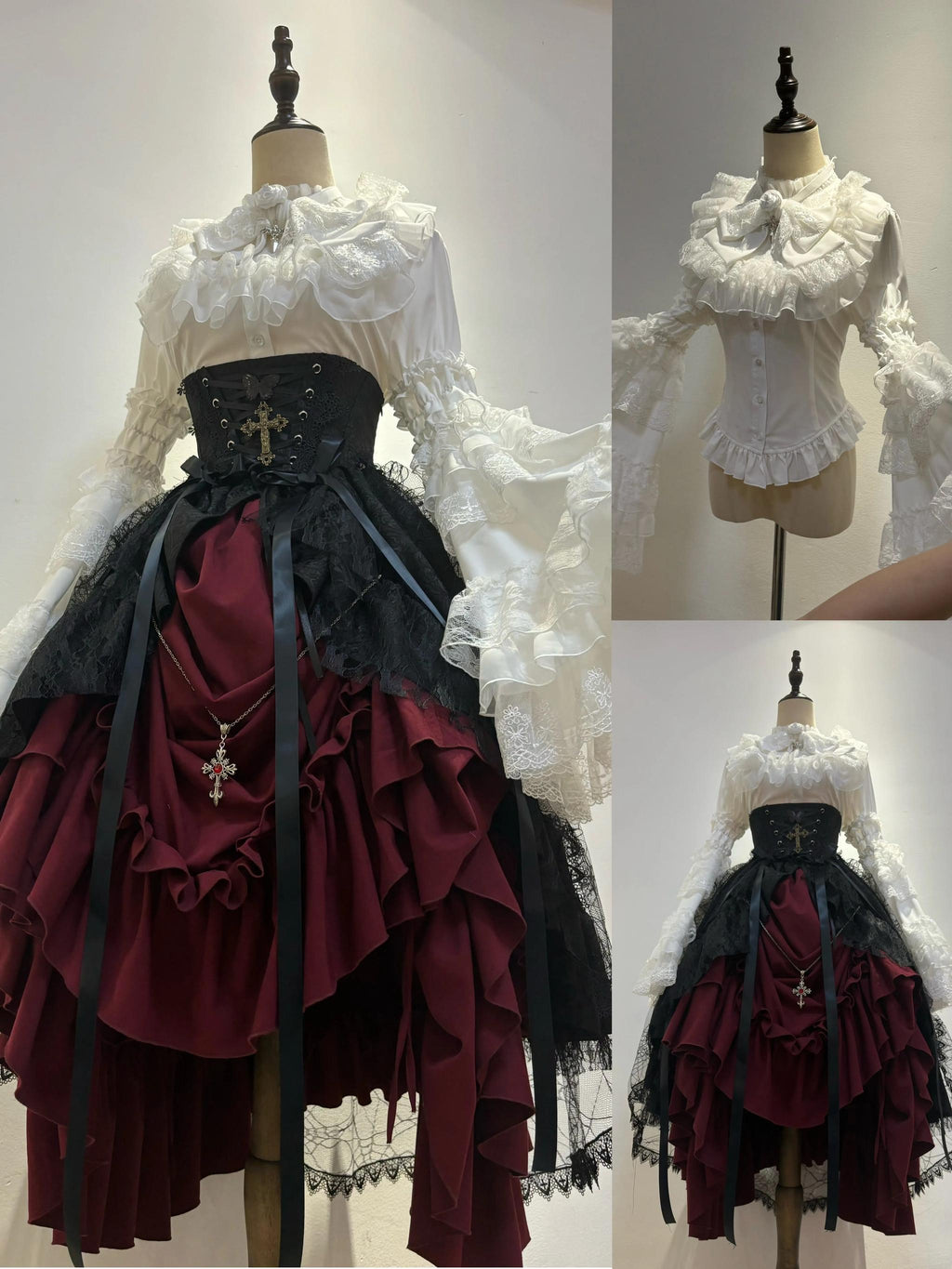 Eternal Taboo - Gothic Lolita Dress with Princess Sleeve Shirt - image 24