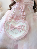 Lolita Heart-Shaped Bag with Butterfly Bow Detail - 4 Colors - image 8