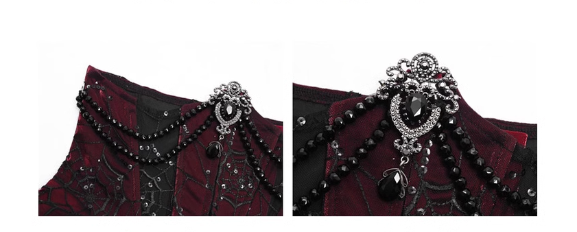 Duchess - Velvet Gothic Lolita Dress, Corset & Skirt - image 32