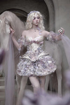 Moonlight Beast Spirit - 3D Floral Lolita Skirt with Built-in Shorts - image 3