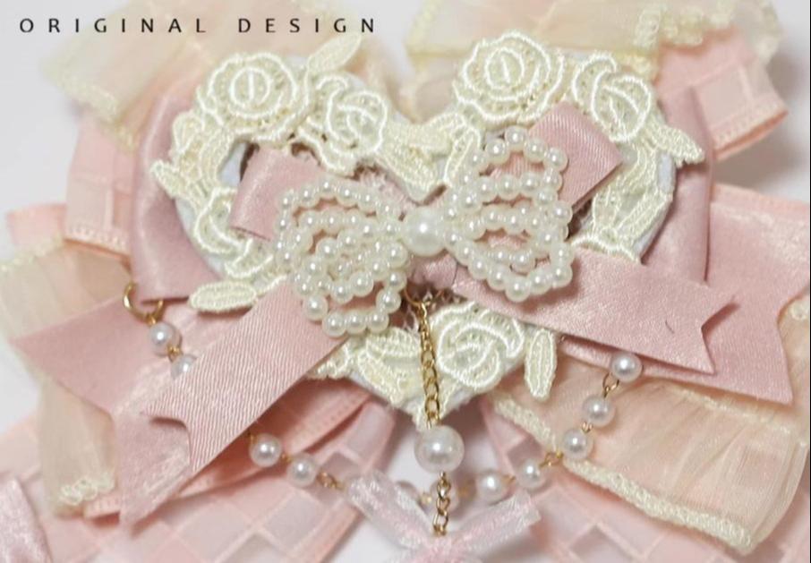 Satin Ballet Sweet Lolita Feather Bow Headdress - image 27