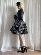 Silver and Black Ruffled JSK Gothic Lily - Miss Point - image 9